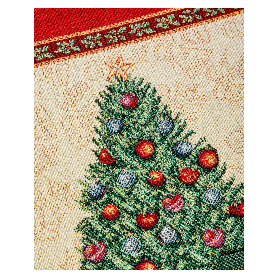 Салфетка сервировочная Eurotex Рожденственские подарки 35х50 см, гобелен, п/к