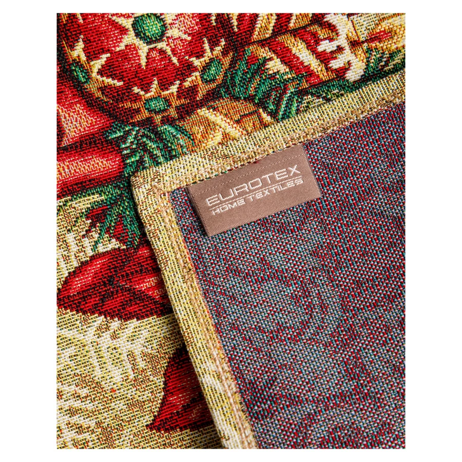 Салфетка сервировочная Eurotex Рождественские Свечи 35х50 см, гобелен, п/к