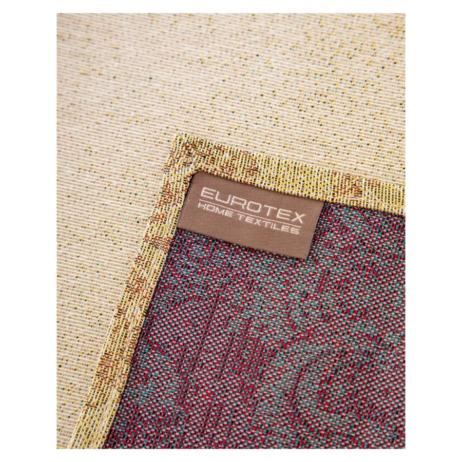 Скатерть прямоугольная Eurotex Рождественские Свечи 140х180 см, гобелен, п/к