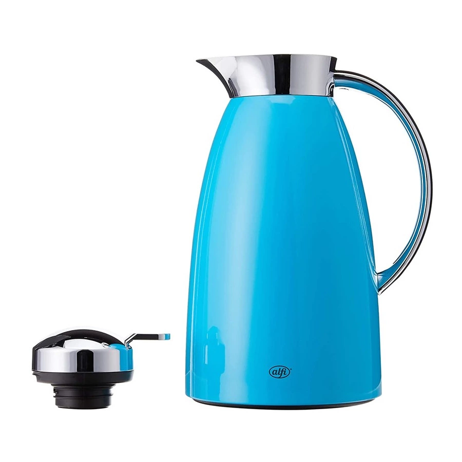 Термокувшин вакуумный со стеклянной колбой Alfi Gusto aquamarine 1 л, сталь нержавеющая, п/к (466236