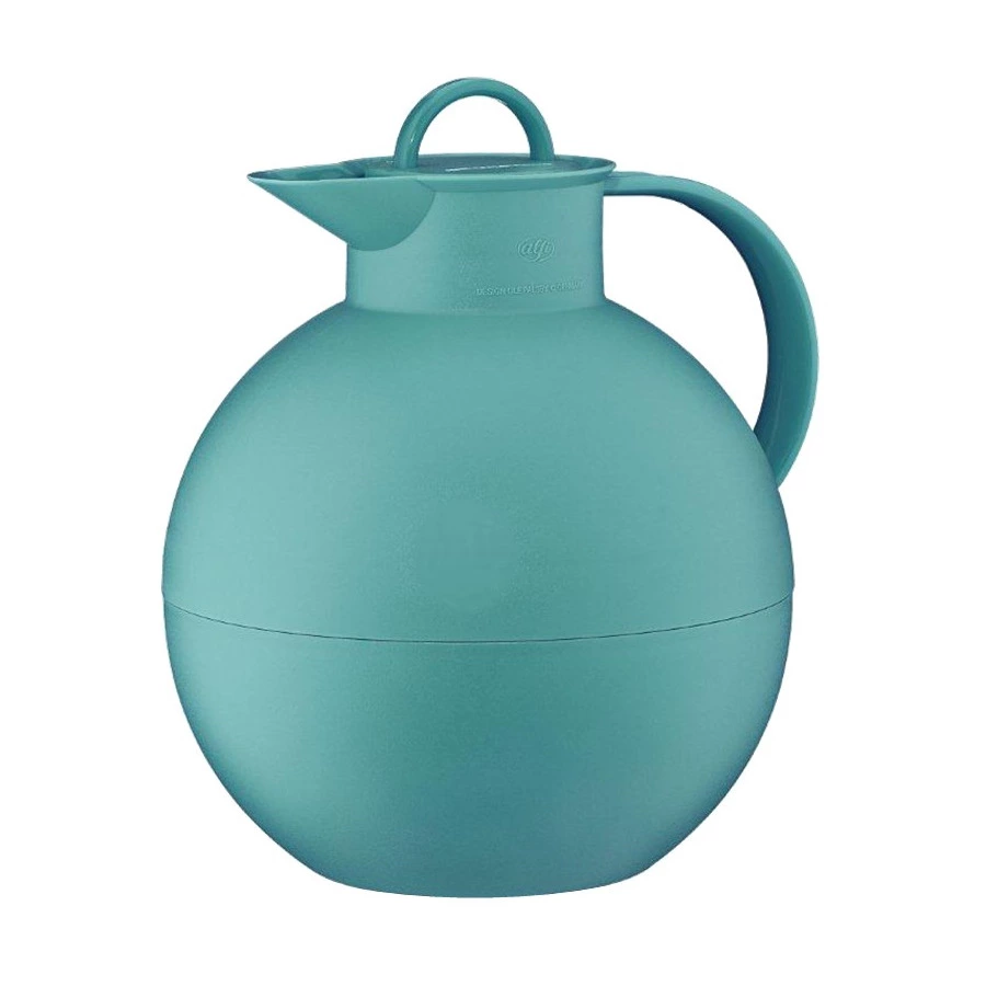 Термокувшин вакуумный со стеклянной колбой Alfi Kugel Teal 940 мл, пластик, п/к (476433)