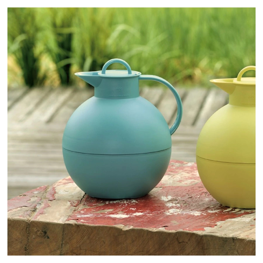 Термокувшин вакуумный со стеклянной колбой Alfi Kugel Teal 940 мл, пластик, п/к (476433)