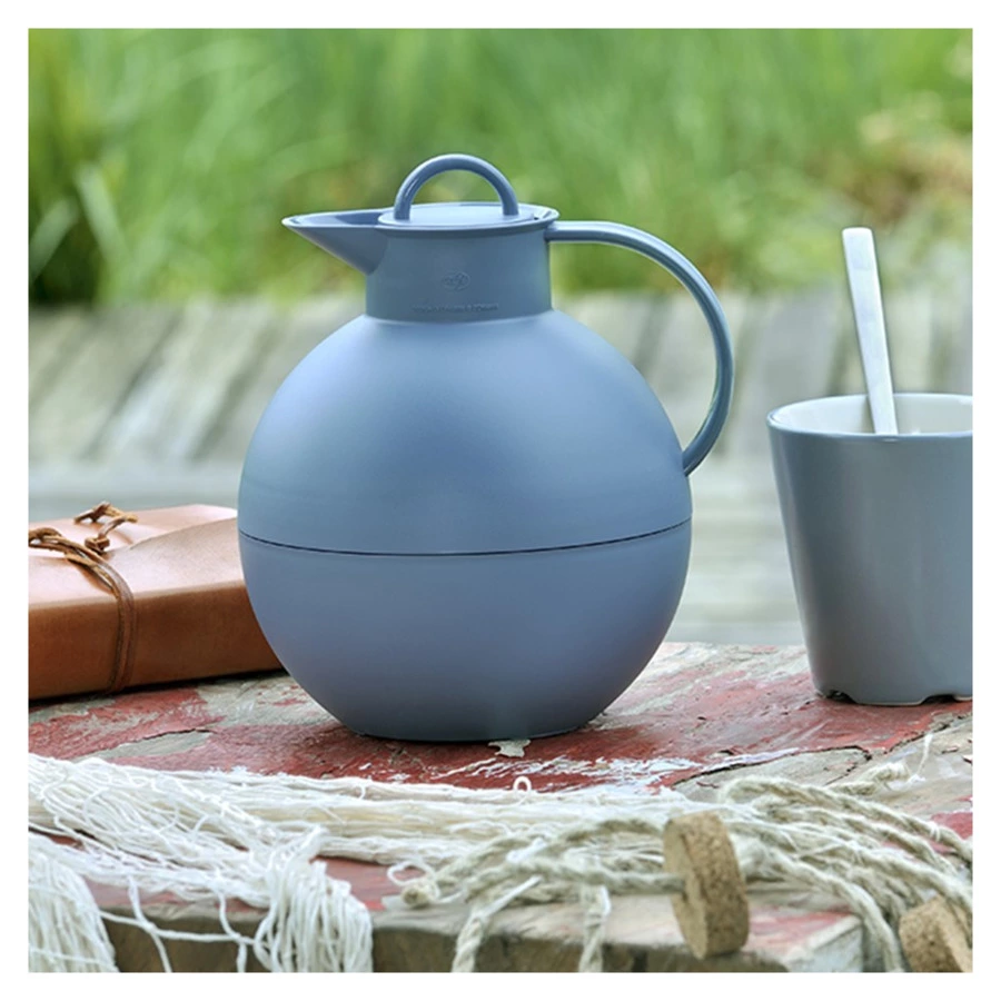 Термокувшин вакуумный со стеклянной колбой Alfi Kugel Vintage indigo 940 мл, пластик, п/к (476426)