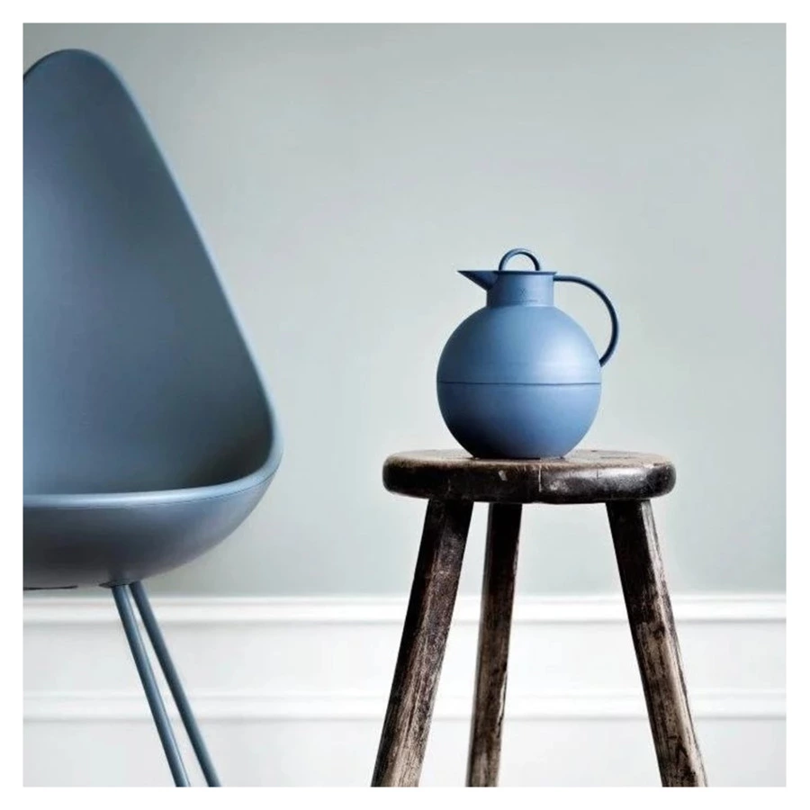 Термокувшин вакуумный со стеклянной колбой Alfi Kugel Vintage indigo 940 мл, пластик, п/к (476426)