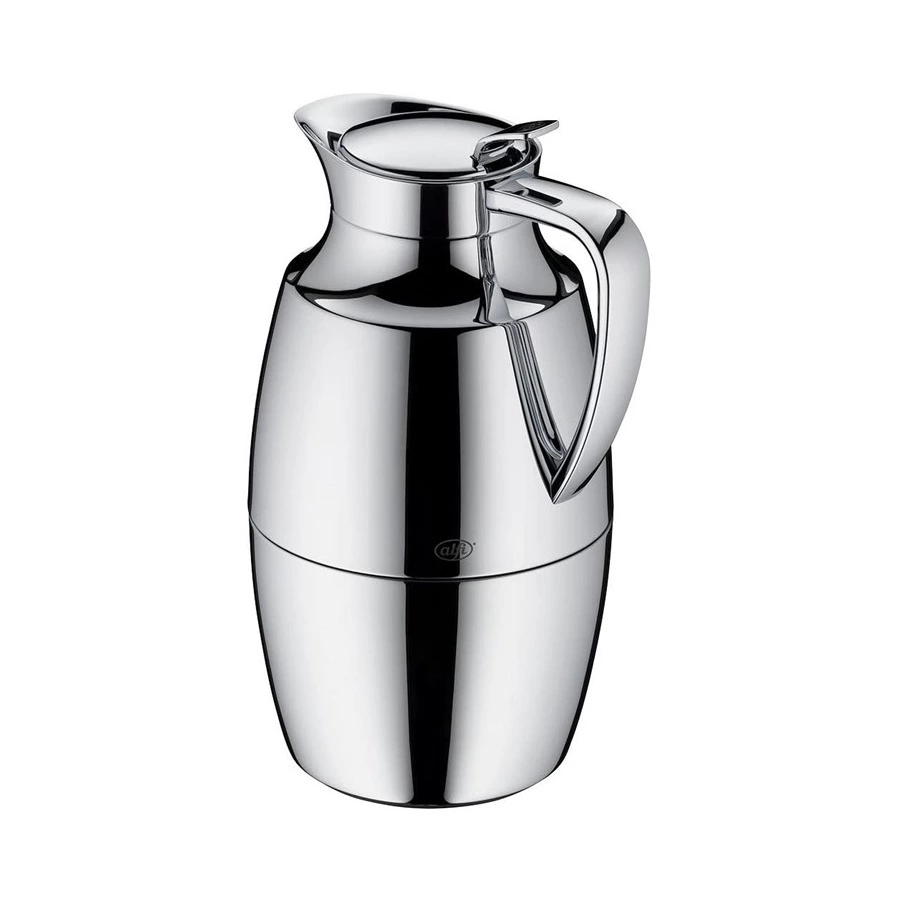 Термокувшин вакуумный со стеклянной колбой Alfi Pallas Chrome 1 л, сталь нержавеющая, п/к (477850)
