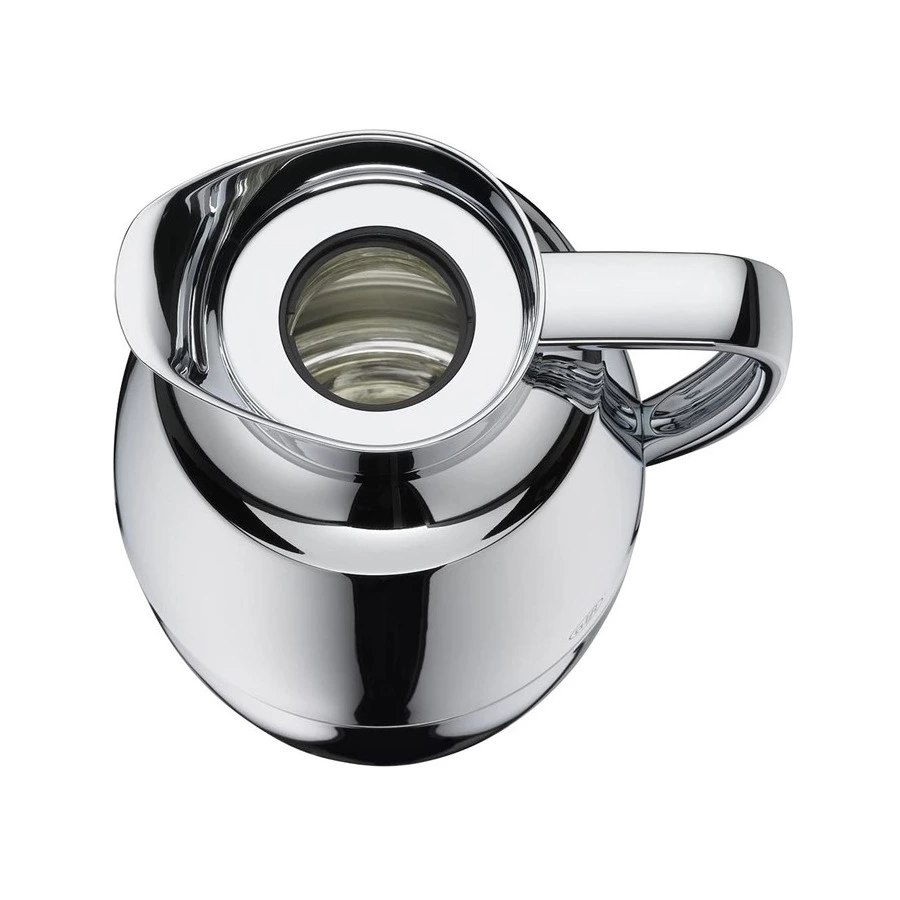 Термокувшин вакуумный со стеклянной колбой Alfi Pallas Chrome 1 л, сталь нержавеющая, п/к (477850)