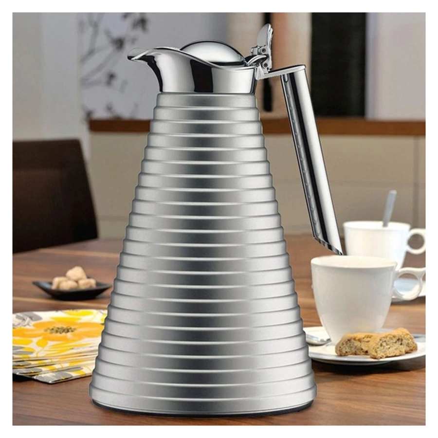 Термокувшин вакуумный со стеклянной колбой Alfi Jug Achat G 1 л, сталь нержавеющая, п/к (480461)