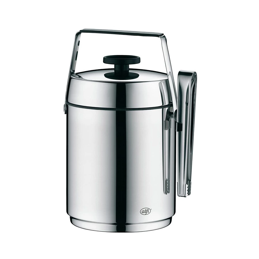 Ведро для льда с крышкой и щипцами Alfi Eisgetab 750 мл, стекло, сталь нержавеющая, п/к (267048)