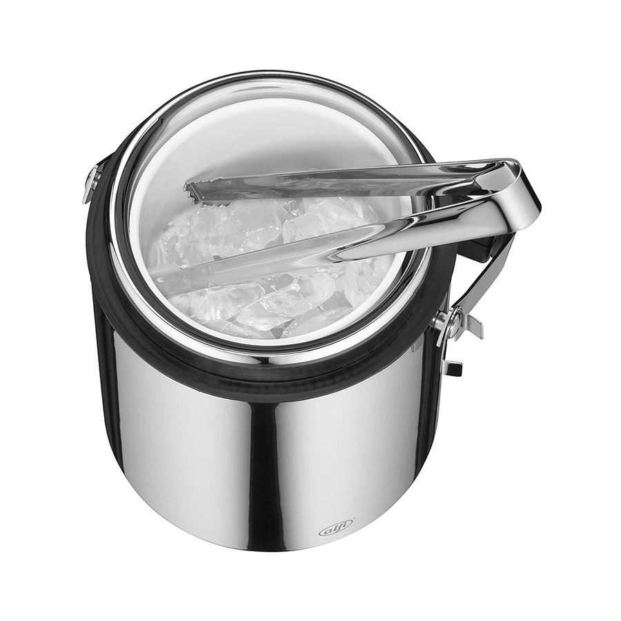 Ведро для льда с крышкой и щипцами Alfi Eisgetab 750 мл, стекло, сталь нержавеющая, п/к (267048)