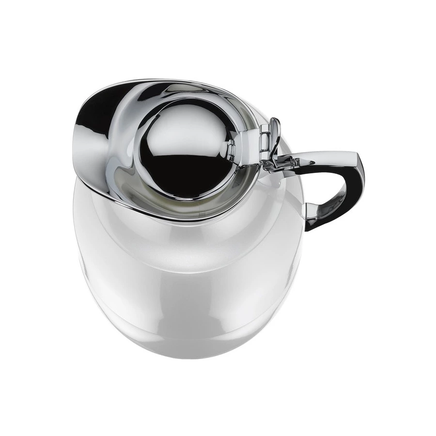 Термокувшин вакуумный со стеклянной колбой Alfi Jug Juwel White 1 л, латунь хромированная, п/к (4809