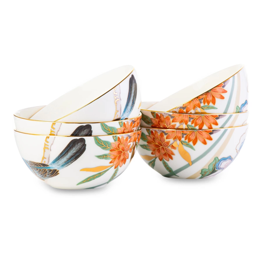 Набор салатников порционных Mix&Match Home Гармония 13,5 см, 6 шт, фарфор