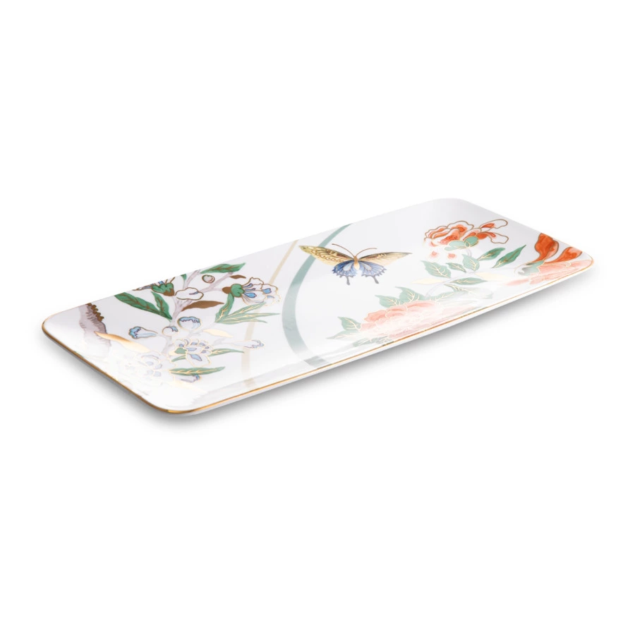 Блюдо прямоугольное Mix&Match Home Гармония 38х17 см, фарфор