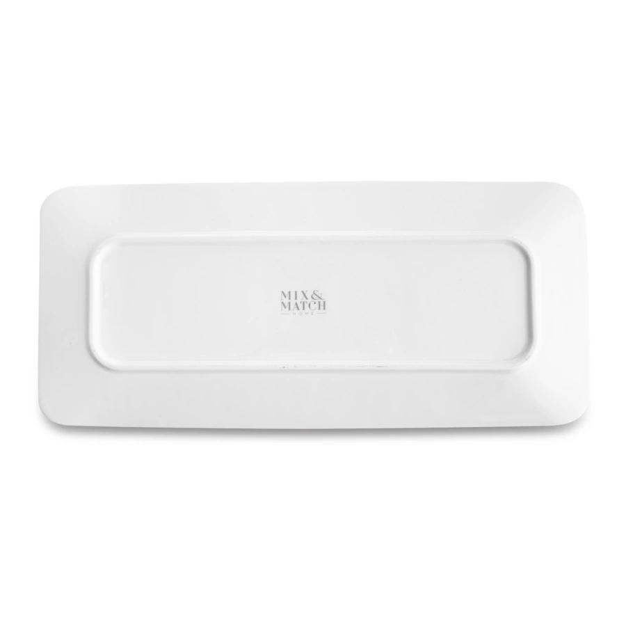 Блюдо прямоугольное Mix&Match Home Гармония 38х17 см, фарфор