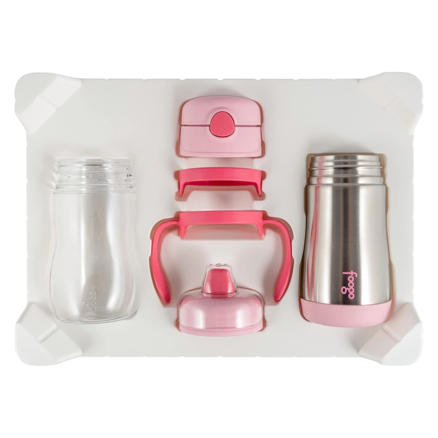 Набор детских термосов 2шт х 300мл THERMOS BP5353,BS5353PK, розовый-Sale