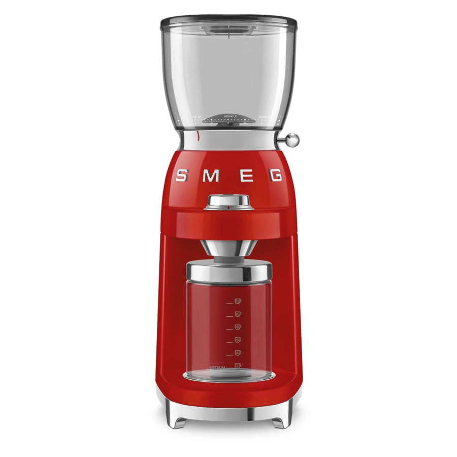 Кофемолка SMEG CGF01RDEU, 150 ВТ, 30 степеней регулировки помола, красный-Sale