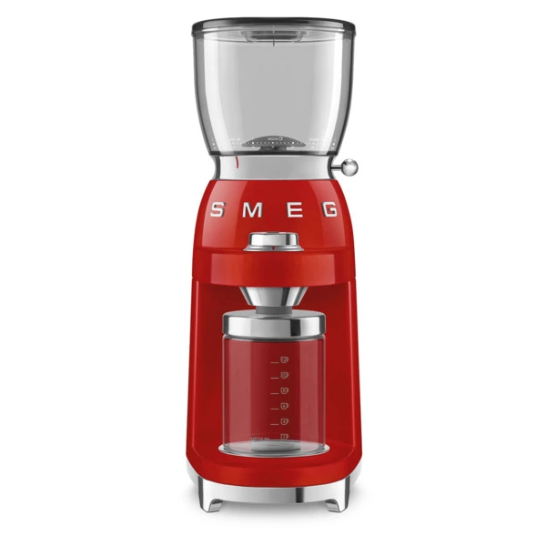 Кофемолка SMEG CGF01RDEU, 150 ВТ, 30 степеней регулировки помола, красный-Sale