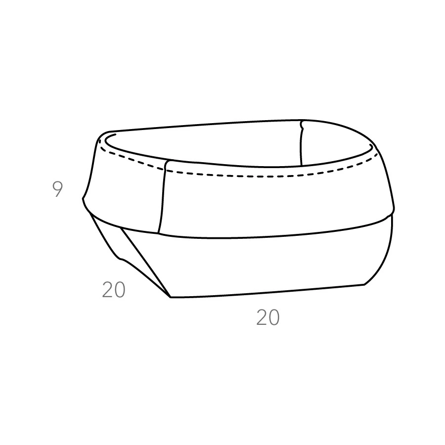 Мешочек для хлебницы ADJ Flora 20х20 см, хлопок, белый
