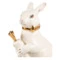 Скульптура Терра Керамос Зайчик, декор золотом, фарфор твердый