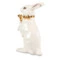 Скульптура Терра Керамос Зайчик, декор золотом, фарфор твердый