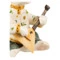 Скульптура Терра Керамос Заяц с балалайкой, подглазурная роспись, фарфор твердый, п/к