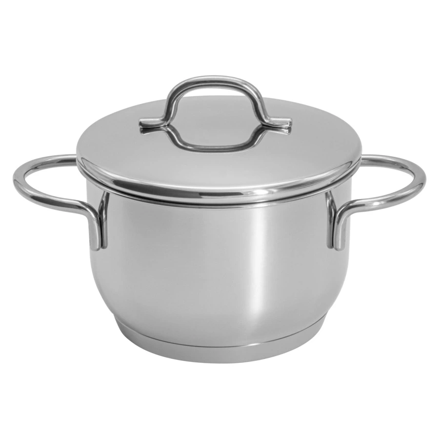 Кастрюля с металической крышкой Metalac Грация 16 см, 2 л, Сталь нержавеющая, п/к