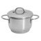 Кастрюля с металической крышкой Metalac Грация 16 см, 2 л, Сталь нержавеющая, п/к