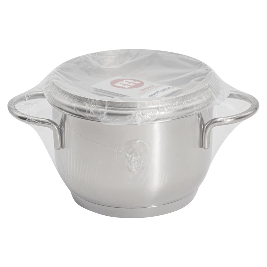 Кастрюля с металической крышкой Metalac Грация 16 см, 2 л, Сталь нержавеющая, п/к