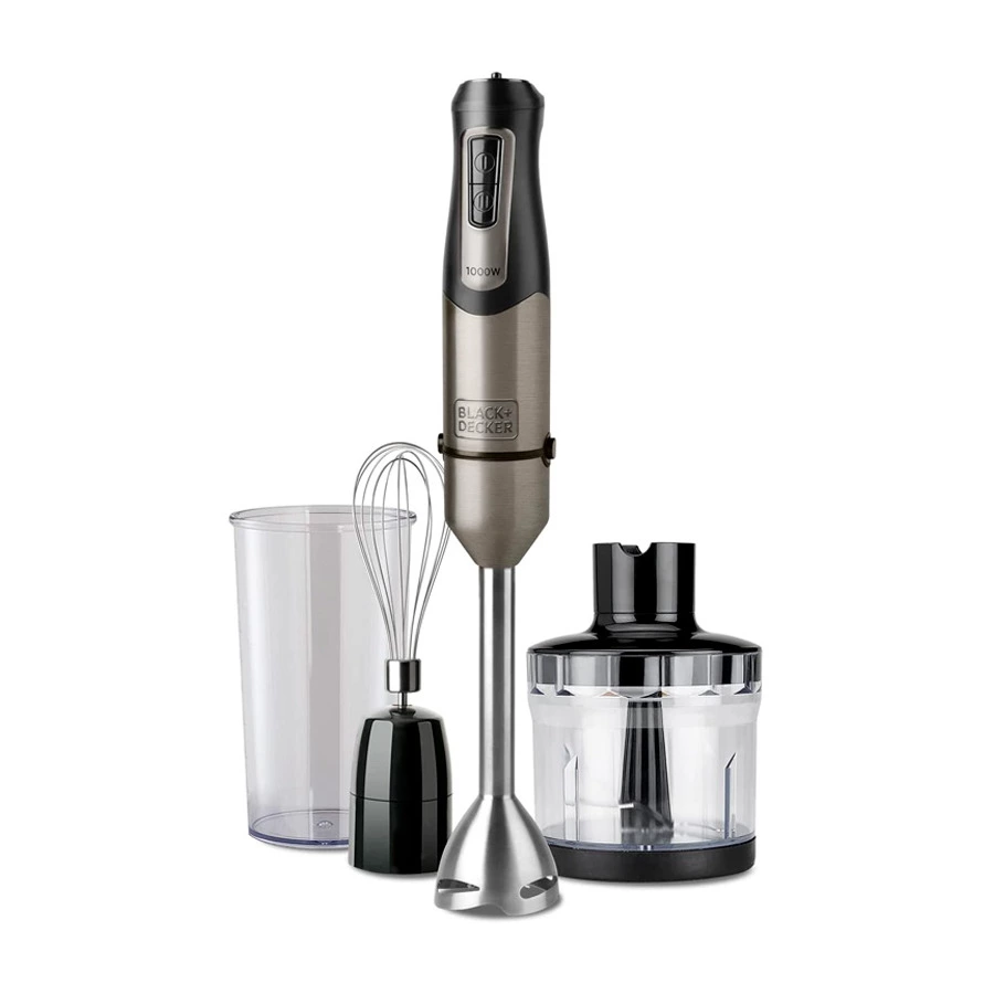 Блендер погружной Black+Decker BXHBA1000E, сталь нержавеющая