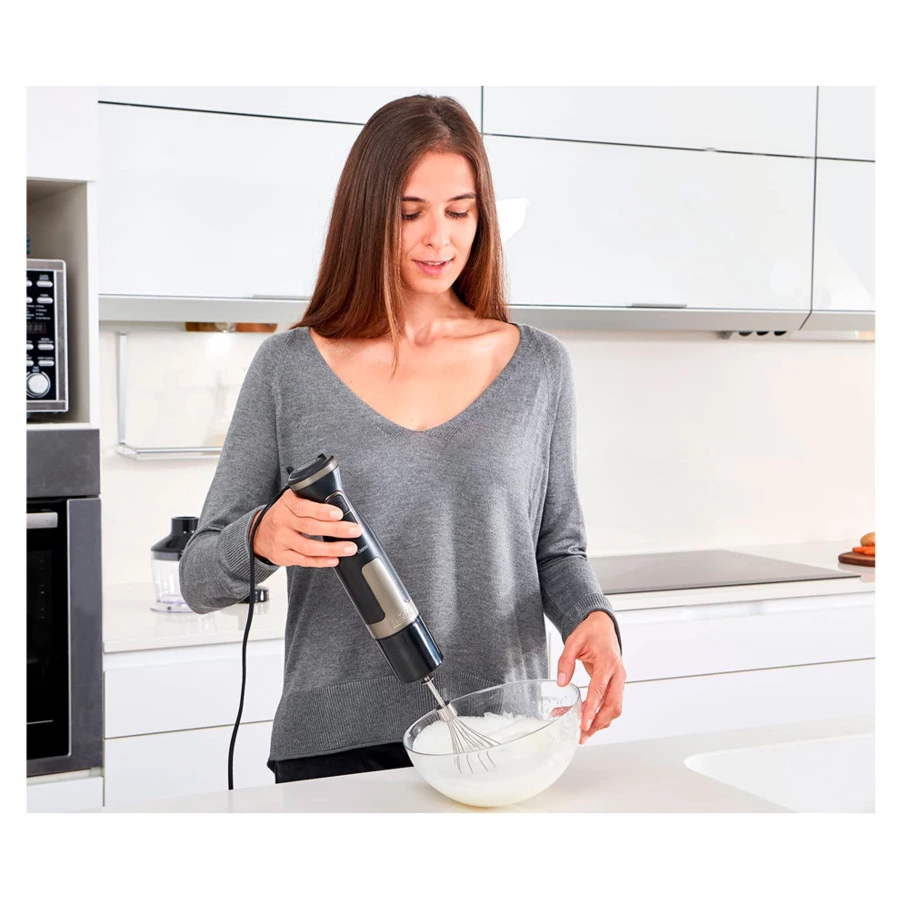 Блендер погружной Black+Decker BXHBA1500E, сталь нержавеющая