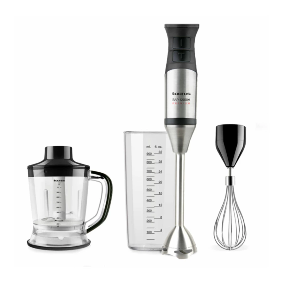 Блендер погружной Taurus Bapi 1200 Premium Plus Inox, сталь нержавеющая