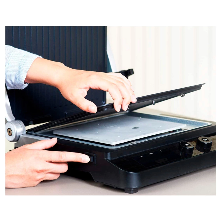 Гриль Black+Decker BXGR2000E, сталь нержавеющая