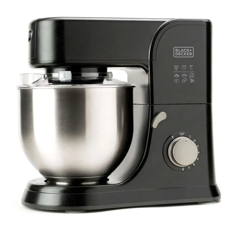 Кухонный комбайн Black+Decker BXKM1001E, сталь нержавеющая