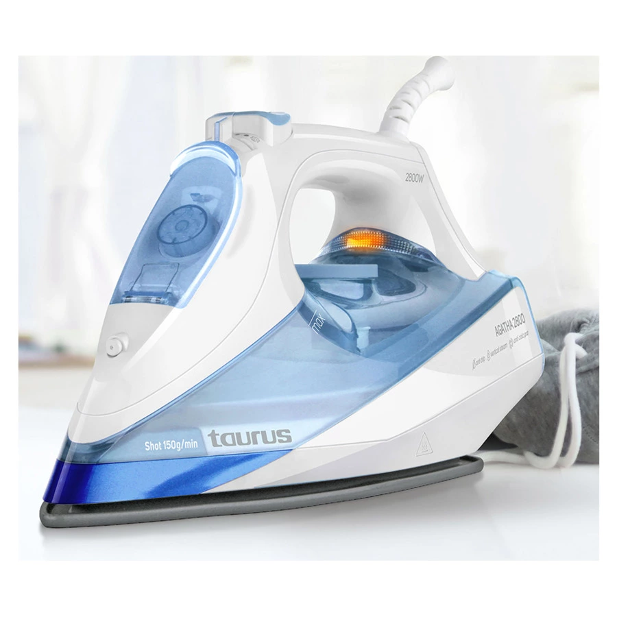 Утюг Taurus Agatha 2800, пластик, керамика, бело-голубой