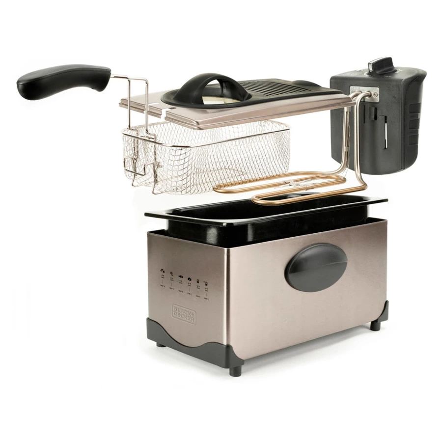 Фритюрница Black+Decker BXDF2100E, сталь нержавеющая