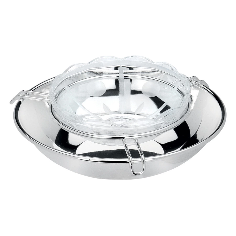 Икорница CHINELLI 14х14х6 см, хрусталь, п/к