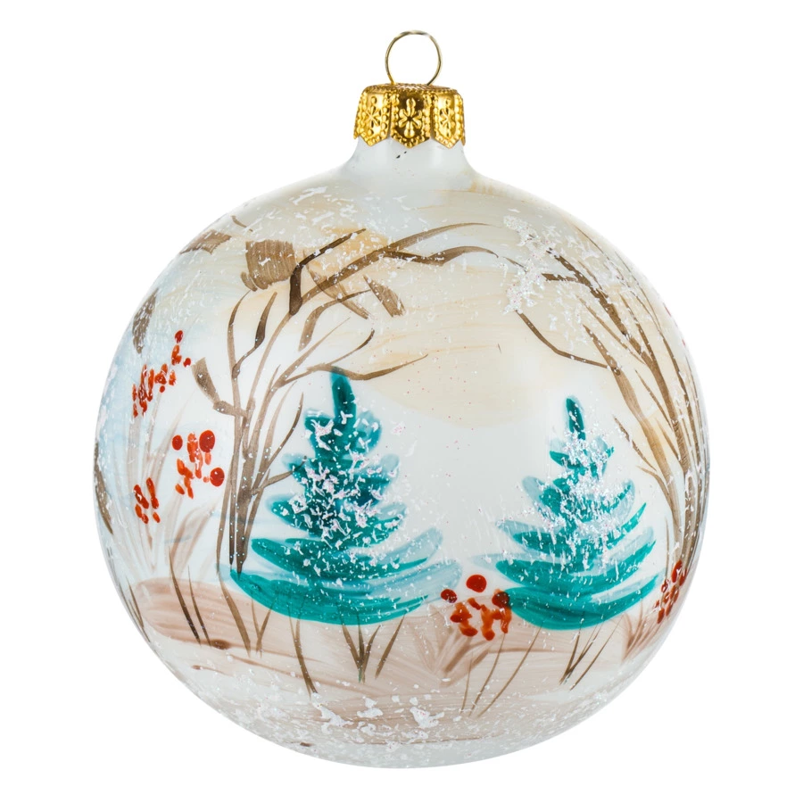 Украшение елочное шар Bartosh Кролик 10 см, стекло