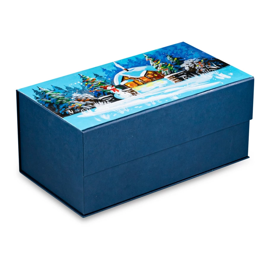 Набор елочных шаров Bartosh Снеговики 10 см, 2 шт, стекло, п/к