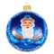 Украшение елочное шар Bartosh Дед Мороз 10 см, стекло, п/к