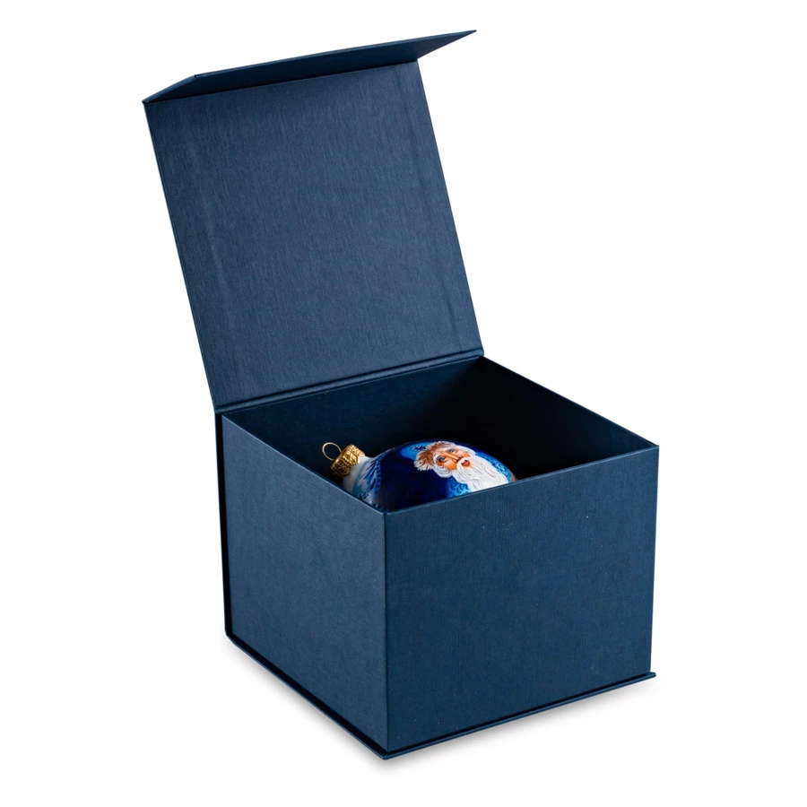 Украшение елочное шар Bartosh Дед Мороз 10 см, стекло, п/к