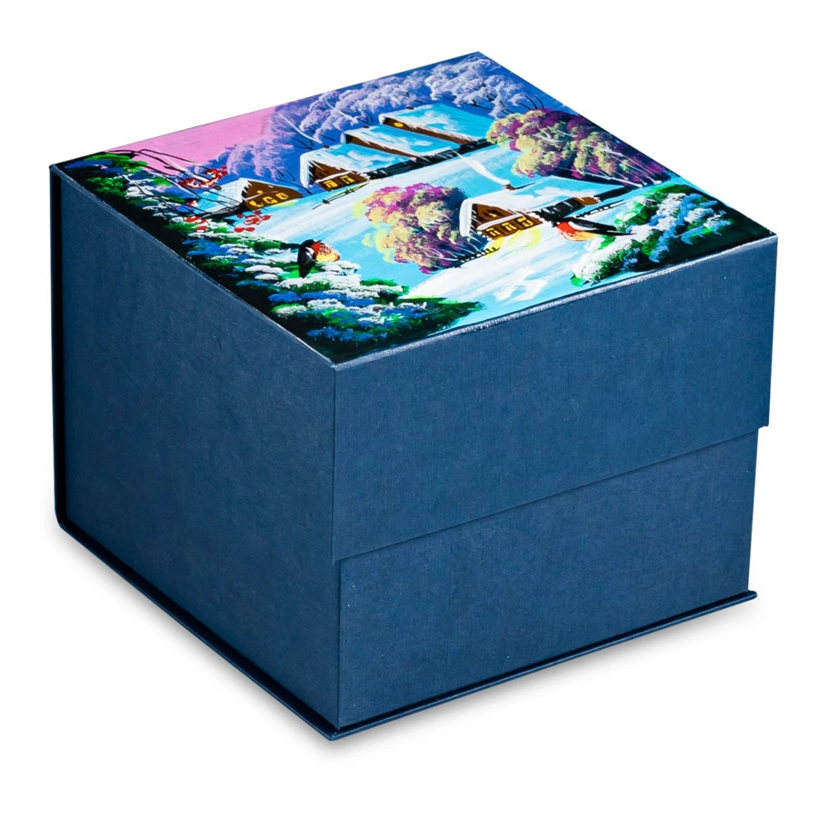 Украшение елочное шар Bartosh Дед Мороз 10 см, стекло, п/к