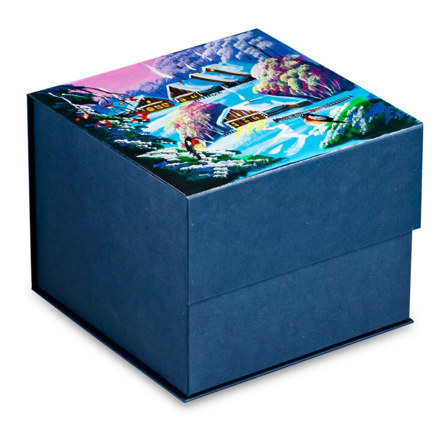 Украшение елочное шар Bartosh Снегурочка 10 см, стекло, п/к