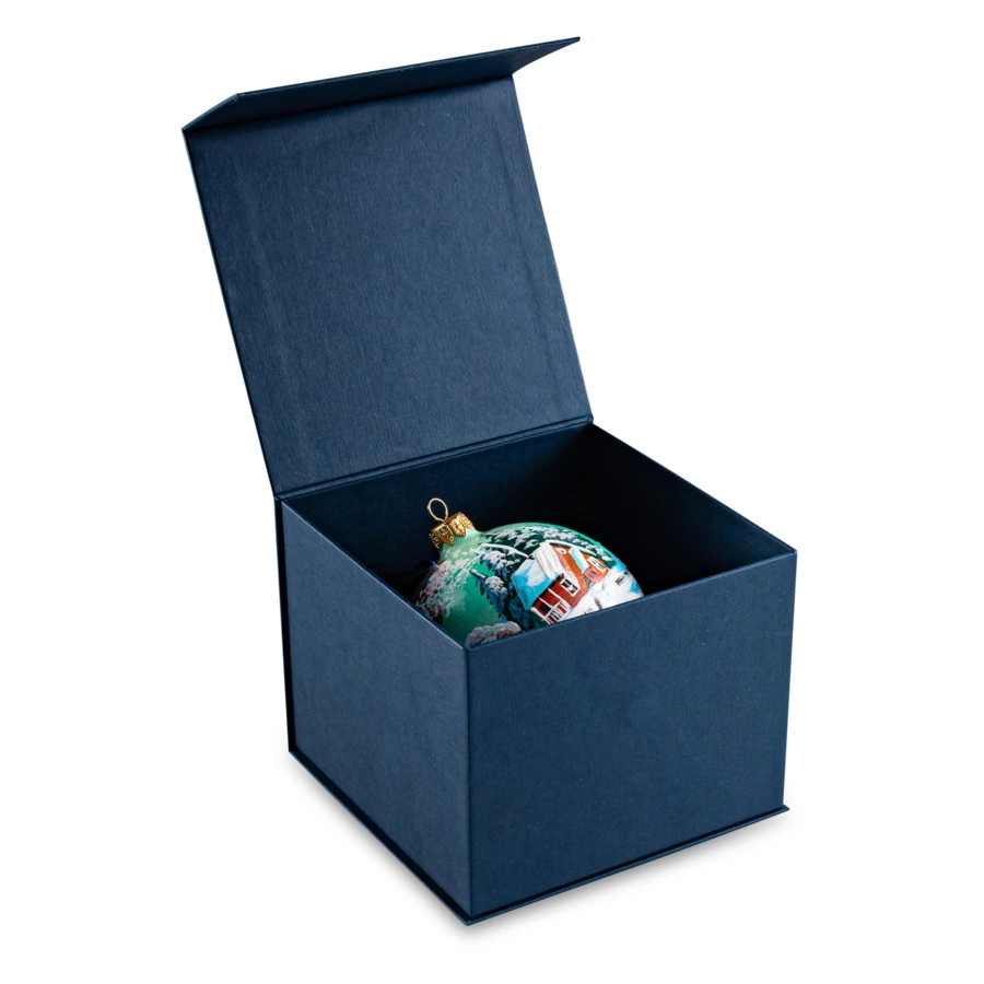 Украшение елочное шар Bartosh Дом в лесу 10 см, стекло, п/к