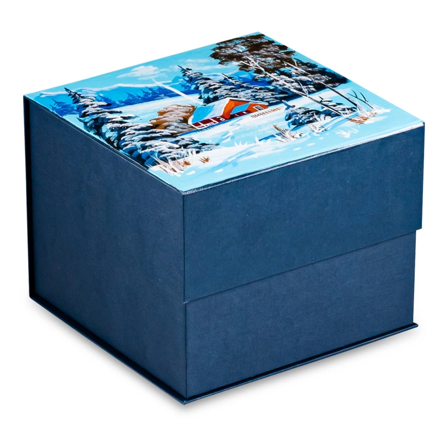 Украшение елочное шар Bartosh Дом в лесу 10 см, стекло, п/к