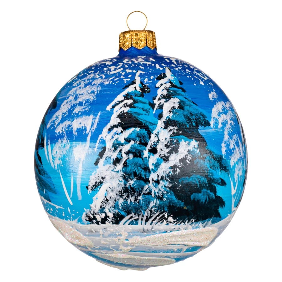 Украшение елочное шар Bartosh Сказка 10 см, стекло, п/к