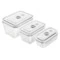 Набор контейнеров для вакуумного хранения Zwilling Fresh&Save размер S/M/L, 3 шт, стекло, п/к