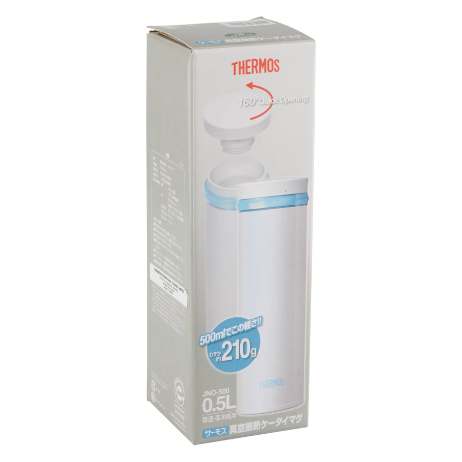 Термос для чая THERMOS JNO-500-PRW 500 мл, сталь нержавеющая, белый-Sale