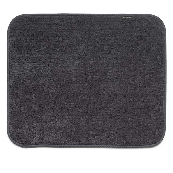 Коврик для сушки посуды Brabantia Sink Side 47х40 см, микрофибра, темно-серый