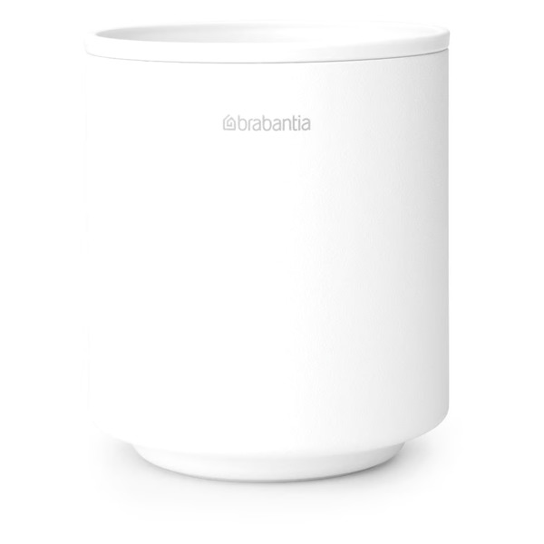 Стакан для зубных щеток Brabantia 8 см, белый, пластик