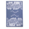 Полотенце кухонное Яковлевский жаккард Рождество в городе 50х76 см, хлопок, синее