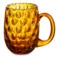 Кружка пивная Klimchi 500 мл, богемское стекло, янтарная